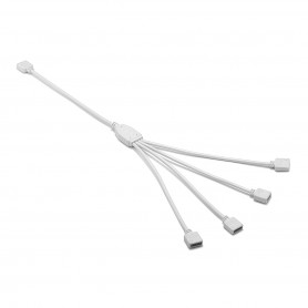 Oem - 1 à 4 voies 4 broches 10 mm RGB Femelle Connecteur Splitter Câble - LED connectors - LSCCW0023