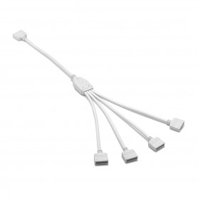 Oem - 1 à 4 voies 5 broches 10 mm RGBW Femelle Connecteur Splitter Câble - LED connectors - LSCCW0069