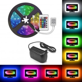 Oem - Ruban LED RGB IP20 SMD3528 60led p/m avec adaptateur et contrôleur RGB - LED Strips - AL563-ADP-CB