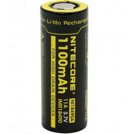 NITECORE - Nitecore IMR18490 Li-ion 1100mAh 3.7V 11A NI18490A Flat Top - Other formats - BS066-CB