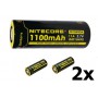 NITECORE - Nitecore IMR18490 Li-ion 1100mAh 3.7V 11A NI18490A Flat Top - Other formats - BS066-CB