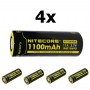 NITECORE - Nitecore IMR18490 Li-ion 1100mAh 3.7V 11A NI18490A Flat Top - Other formats - BS066-CB