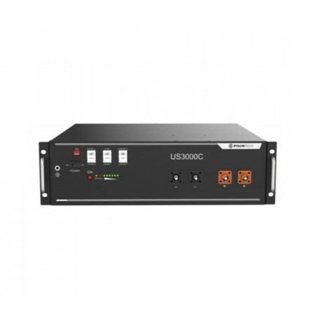 PYLONTECH, Système de stockage d'énergie au lithium Pylontech US3000C 48V 3.5kWh, Batteries au lithium / LiFePO4, US3000C