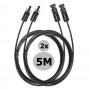 Stäubli, MC4 5 Meter 4mm MC4 Male-FEMALE Cable 2 Pieces - Solar accessoires, Solar Cables, S-MC4-5M-2