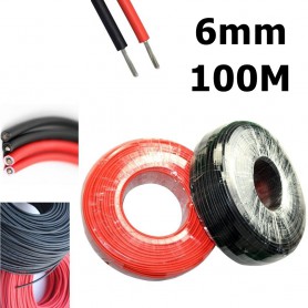 Athilex, 6mm2 Solar Wire - Red or Black - 100 Meter, Solar Cables, 6MM-100M-CB