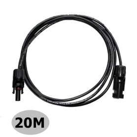 Stäubli, MC4 20 Meter 4mm MC4 Male-FEMALE Cable - Solar accessoires, Solar Cables, MC4-20M-1