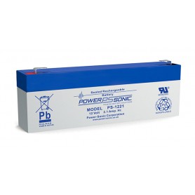 POWER SONIC, POWER SONIC 12V 2.1Ah F1 PS-1221 Rechargeable Lead-acid Battery, Battery Lead-acid , PS-003