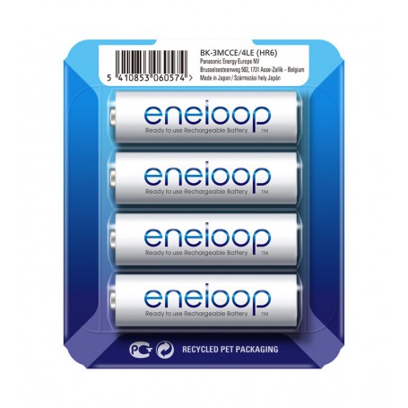 Eneloop, AA Panasonic Eneloop Sliding Blister - 4-Pack, Size AA, NK514-AA