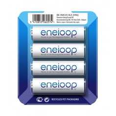 Eneloop, AA Panasonic Eneloop Sliding Blister - 4-Pack, Size AA, NK514-AA