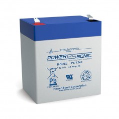 POWER SONIC, POWER SONIC 12V 4.5Ah F1 PS-1242 Blei-Säure-Akku, Batterie Blei-Säure, PS-005