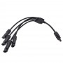 Oem - MC4 DC-Solarpanel-Anschlusskabel 1x Buchse auf 4x Stecker - Solarkabel - AL1141-MC4-4M