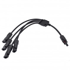 Cavo connettore pannello solare MC4 DC 1x femmina a 4x maschio