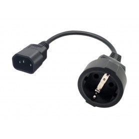 Oem - Câble d'alimentation de l'adaptateur de prise C14 vers Schuko CEE7/4 - Plugs and Adapters - APC0139-CB