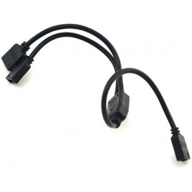 Oem - 1 à 2 voies 4 broches 10 mm RGB Femelle Connecteur Splitter Câble - noire - LED connectors - LSCCW0151