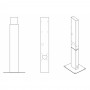 Green Cell - Borne de montage GREEN CELL EV Stand pour bornes de recharge pour voitures électriques Wallbox - EV Charge - GC3...