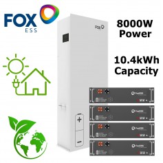 FOX ESS, FOX 8kW All in One Hybrid 10.4kWh ESS Storage System, Energy system packs, FOX-AIO-8KW-10.4