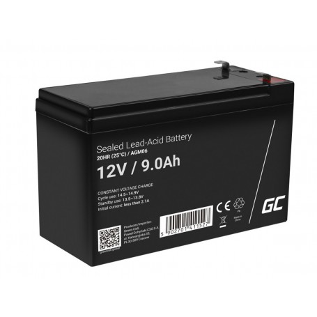 Green Cell - Green Cell 12V 9Ah 9000mAh VRLA AGM accu -  - GC353-AGM06