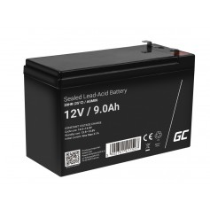 Green Cell, Green Cell 12V 9Ah 9000mAh VRLA AGM akku, Batterie Blei-Säure, GC353-AGM06