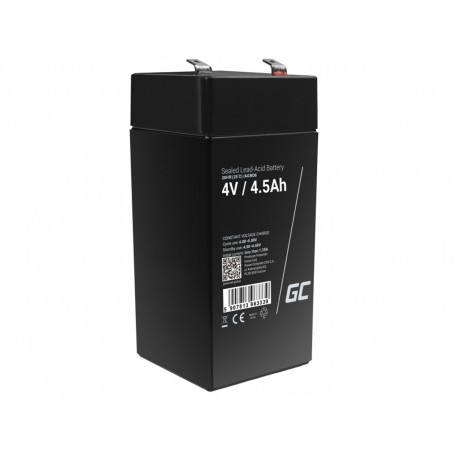 Green Cell, Green Cell 4V 4.5Ah 4500mAh VRLA AGM Battery, Battery Lead-acid , GC356-AGM36