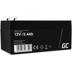 Green Cell 12V 3.4Ah 3400mAh VRLA AGM accu
