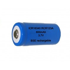 BSE ICR16340 16340 RCR123A 600mAh 3.7V Lithium rechargeable battery