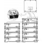 FOX ESS, FOX HV BMS-V2 per 2 fino a 8 batterie FOX FE-HV2600-V2 52 V 2,6 kWh, Monitor batteria, SE207