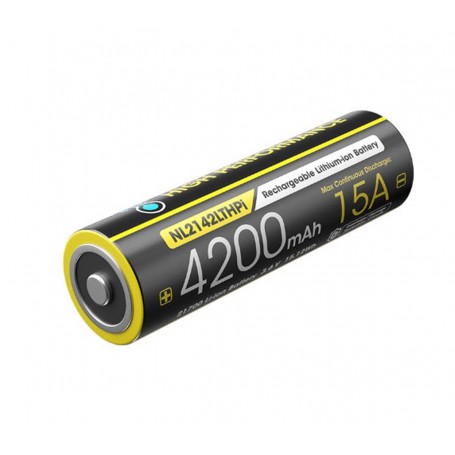 NITECORE, Nitecore NL2142LTHPi 4200mAh 15A 21700 specially for Cold Weather Low Temperature, Other formats, MF020