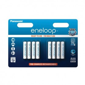 Eneloop, 8x Panasonic Eneloop AAA Rechargeable Battery R3, Size AAA, ON2107