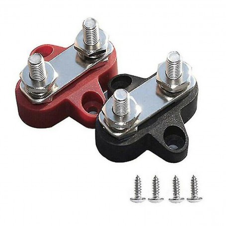 Victron energy - Victron Set punto di distribuzione DC doppio nero/rosso M8 - Cavi della batteria - SL146