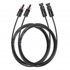 MC4 1 Meter 4mm MC4 Male-FEMALE Cable 2 Pieces - Solar accessoires