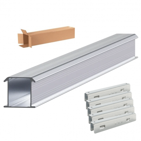 ESDEC - ESDEC 41.76M (27x 1.55m) + 18x Schienenkupplung ClickFit EVO Montageschienen-Kit - Solar-Montagematerial - SE065-41.7...