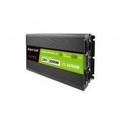 Green Cell - GREEN CELL Smart LCD 3000W 24V DC bis 230V AC mit USB QC3.0 Batteriewechselrichter reine Sinuskurve - Batterie-W...
