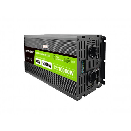 Green Cell - GREEN CELL Smart LCD 5000W 48V DC à 230V AC avec onduleur de batterie sinusoïde pure - Onduleurs à batterie - GC384