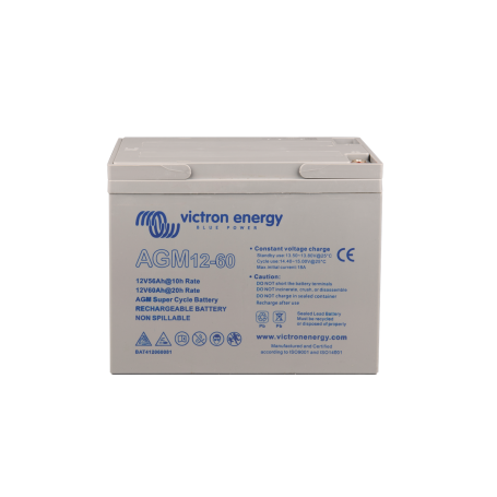Victron energy - Victron 12V 60Ah (C20) AGM Super Cycle-accu M5 - Loodaccu - SL432