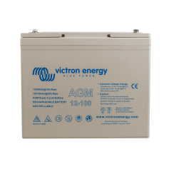 Victron 12V 100Ah (C20) AGM Super Cycle Battery M6