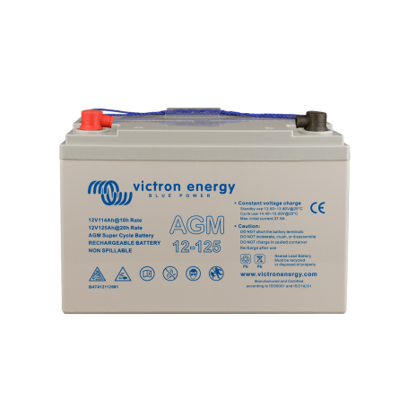 Victron energy, Victron 12V 125Ah (C20) AGM Super Cycle Battery M8, Battery Lead-acid , SL434