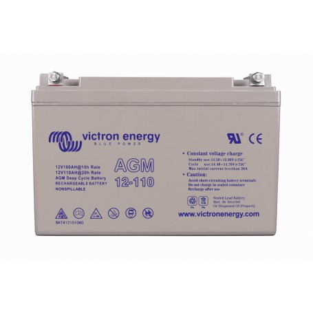 Victron energy - Victron 12V 110Ah (C20) AGM Deep Cycle Batterie M8 Insert -  - SL456