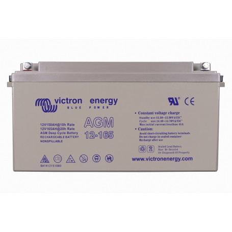 Victron energy - Victron 12V 165Ah (C20) AGM Deep Cycle-accu M8 Insert -  - SL457