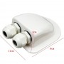 Oem - Dakdoorvoer Voor Zonnepaneel kabels voor Caravan, Camper en Boten Enkel en Dubbel weg Zwart of Wit - BOL SPECIAL - AL11...