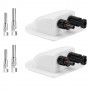 Oem - Goulotte de toit double voie avec connecteurs MC4 pour câbles de panneaux solaires pour Caravane, Camping-car et Bateau...