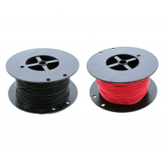 DG RUBBER HOLLAND, Rouleau de 50 mètres de 35 mm² - Rouge/Noir Câble de batterie à double isolation, résistant à l'huile et t...