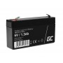 Green Cell - Green Cell 6V 1.3Ah (F1 4.6mm) 1300mAh VRLA AGM accu -  - GC388-AGM13
