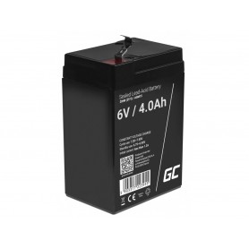 Green Cell - Green Cell 6V 4Ah (F1 4.6mm) 4000mAh VRLA AGM Batteria - Battery Lead-acid  - GC390-AGM15