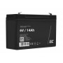 Green Cell - Green Cell 6V 14Ah (F1 4.6mm) 14000mAh VRLA AGM accu -  - GC393-AGM34