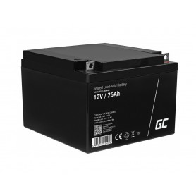 Green Cell - Green Cell 12V 26Ah M5 (F3) Terminal VRLA AGM Batterie -  - GC394-AGM35