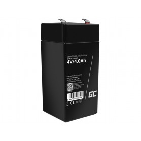 Green Cell - Green Cell 4V 4Ah (F1 4.6mm) 4000mAh VRLA AGM Batteria - Battery Lead-acid  - GC395-AGM37