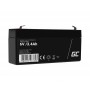 Green Cell - Green Cell 6V 3.4Ah (F1 4.6mm) 3400mAh VRLA AGM accu -  - GC396-AGM38