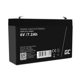 Green Cell - Green Cell 6V 7.2Ah (F1 4.6mm) 7200mAh VRLA AGM accu -  - GC397-AGM39