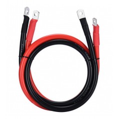 Juego de cables de batería rojo/negro 50 mm² - 2 metros - 2 conectores M8