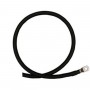 DG RUBBER HOLLAND - Cavo batteria nero 16mm² - 2 metri - 1x occhiello M8 e estremità libera (per caricabatterie MPPT) - Cavi ...
